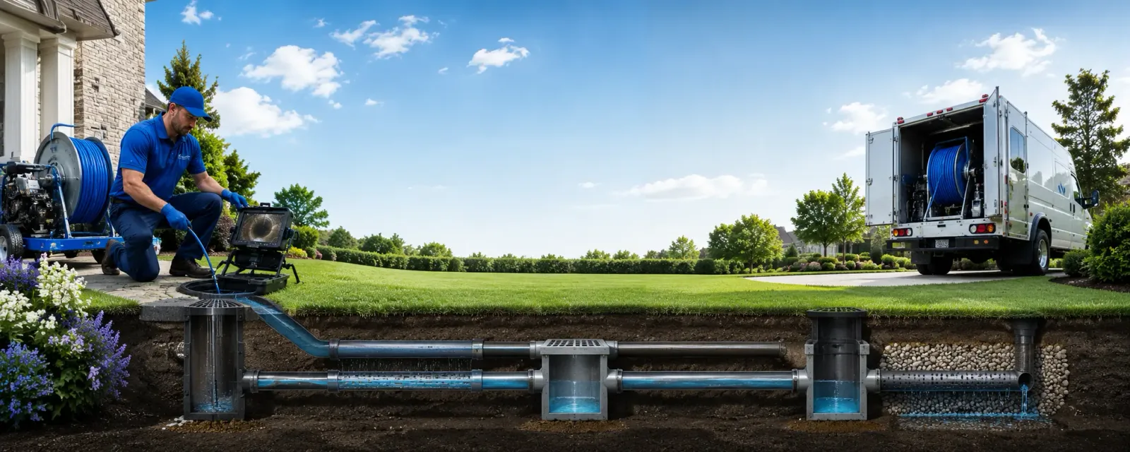 Outdoor drain cleaning information for Webbville, KY